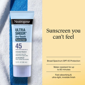 Neutrogena close-up of lotion texture on applicator highlighting quick absorption benefit