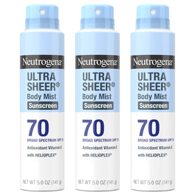Neutrogena front packaging showing SPF 70 protection and dry-touch benefit