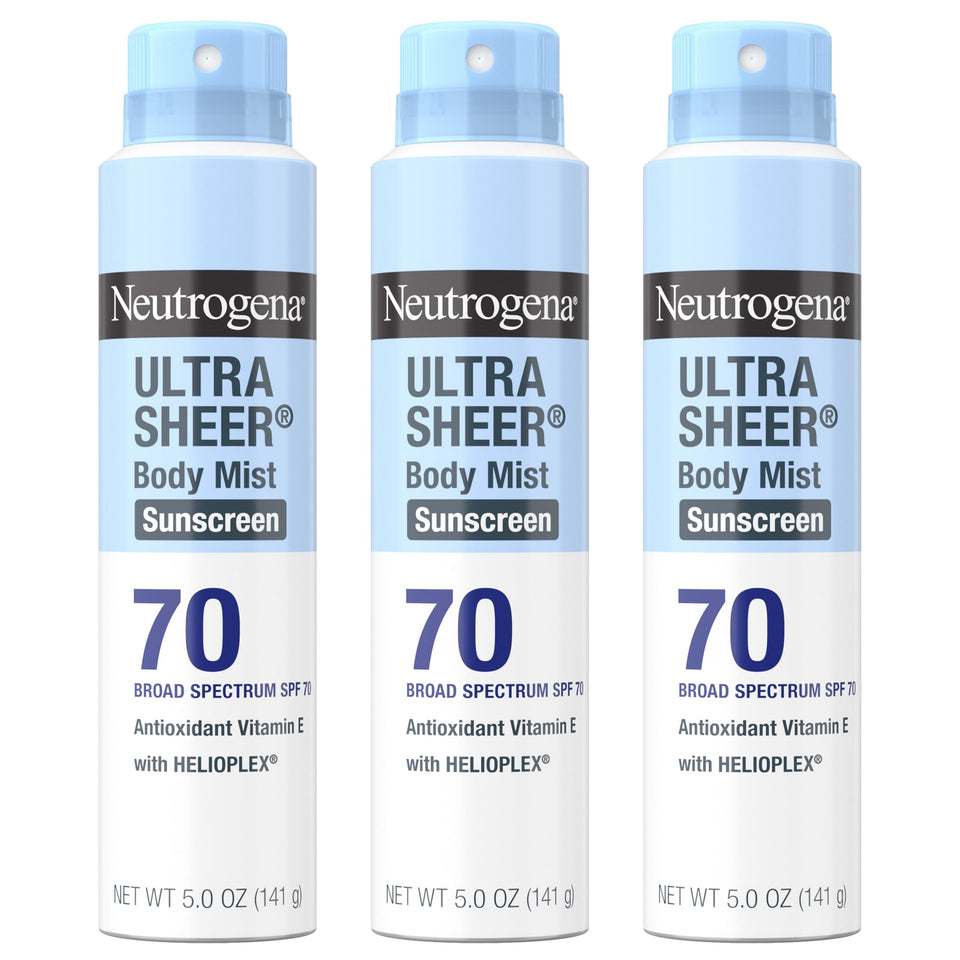 Neutrogena front packaging showing SPF 70 protection and dry-touch benefit