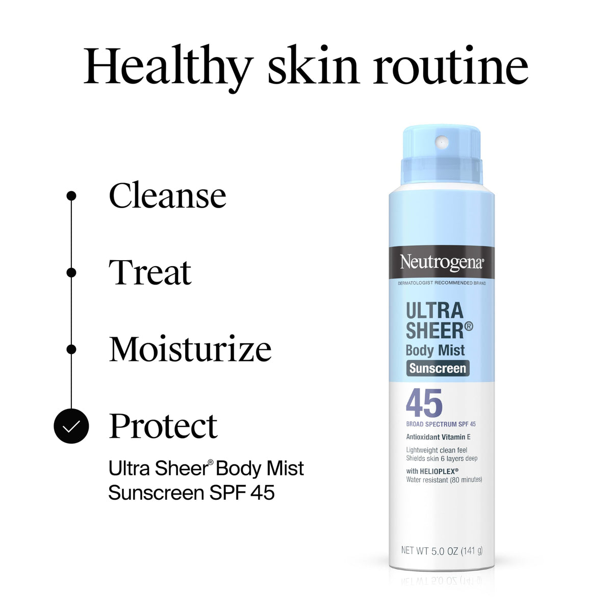 Neutrogena label close-up highlighting active ingredients and safety info