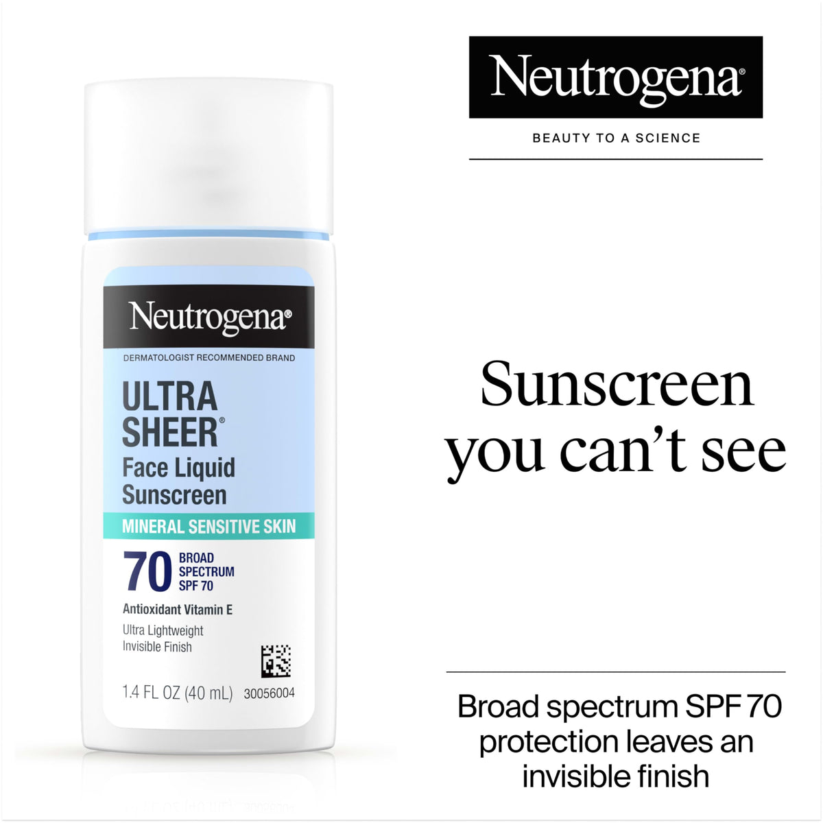 Neutrogena tube open with nozzle, easy-apply design for mess-free use