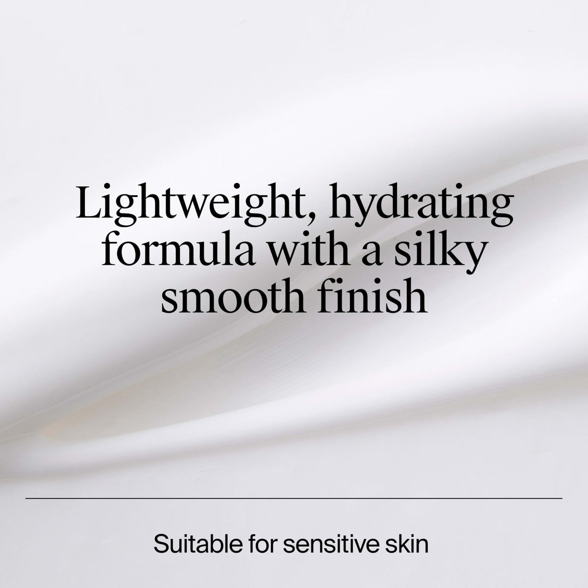 Neutrogena lotion swatched on skin, lightweight texture and quick absorption