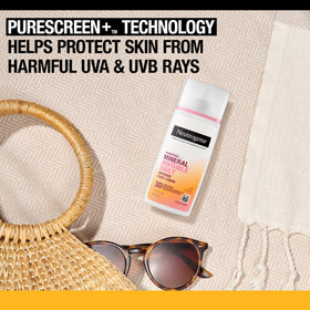Neutrogena sunscreen worn under makeup demonstrating invisible finish