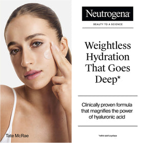 Neutrogena Water Gel open jar texture close-up showing lightweight gel