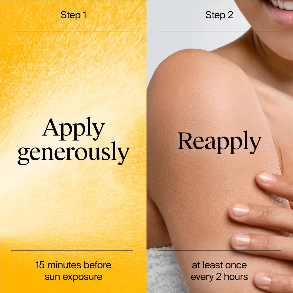 Neutrogena near water showing 80-minute water-resistant benefit
