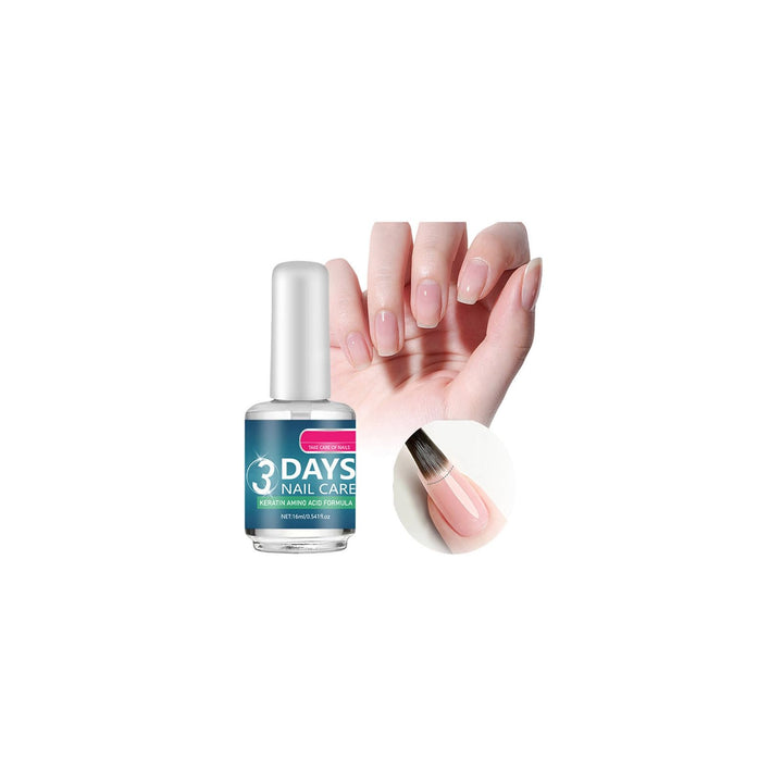 New Cover front bottle view showing clear keratin polish and compact design