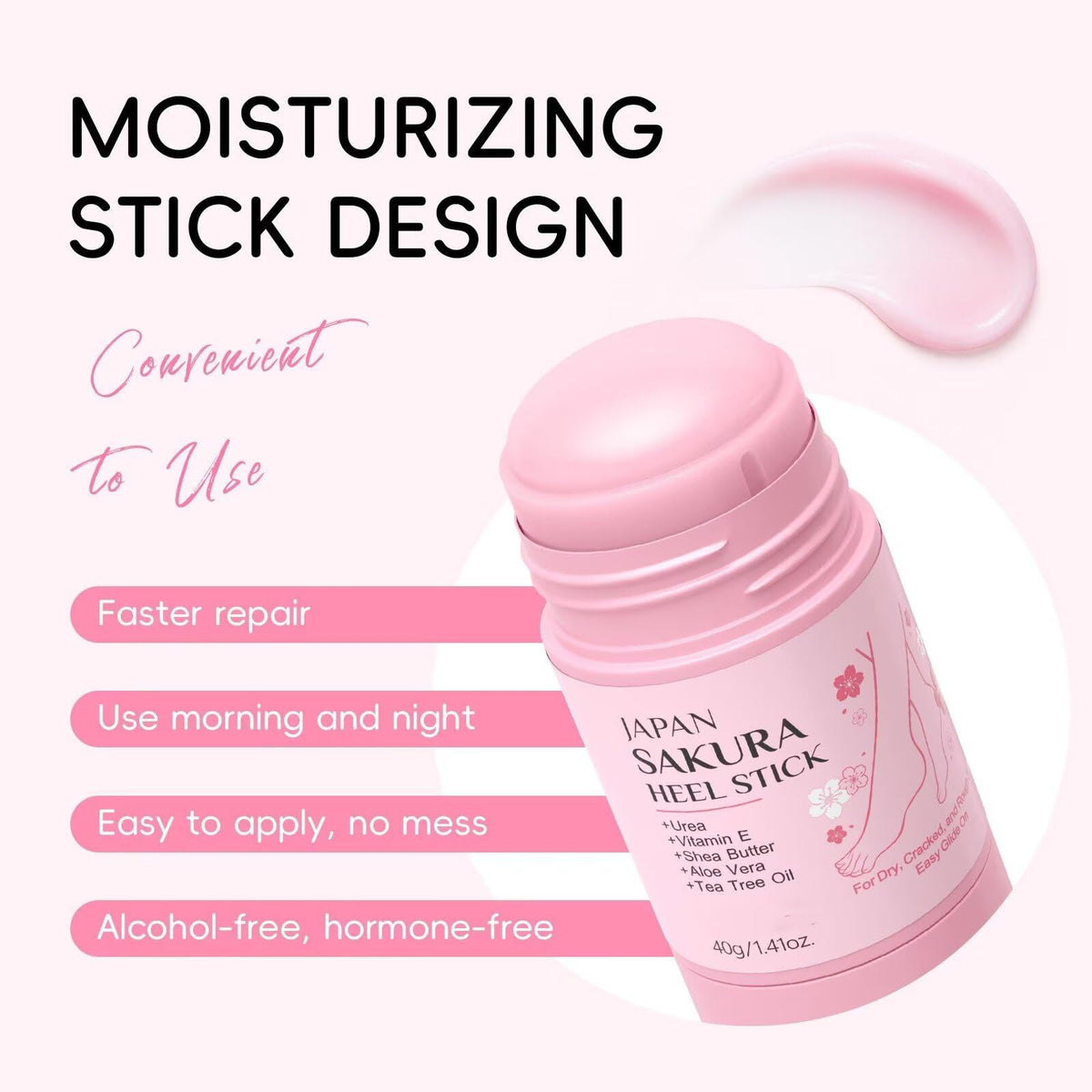 New Cover twist-up mechanism open, showing easy mess-free application