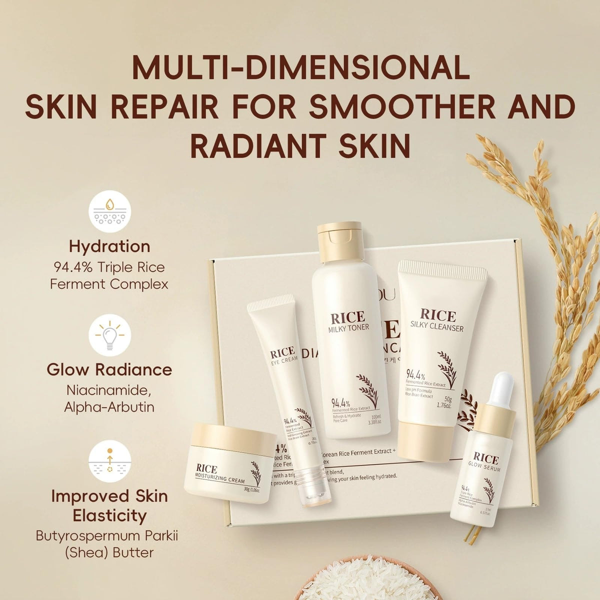 New Cover rice cleanser texture close-up showing gentle lather and soft cleansing benefit