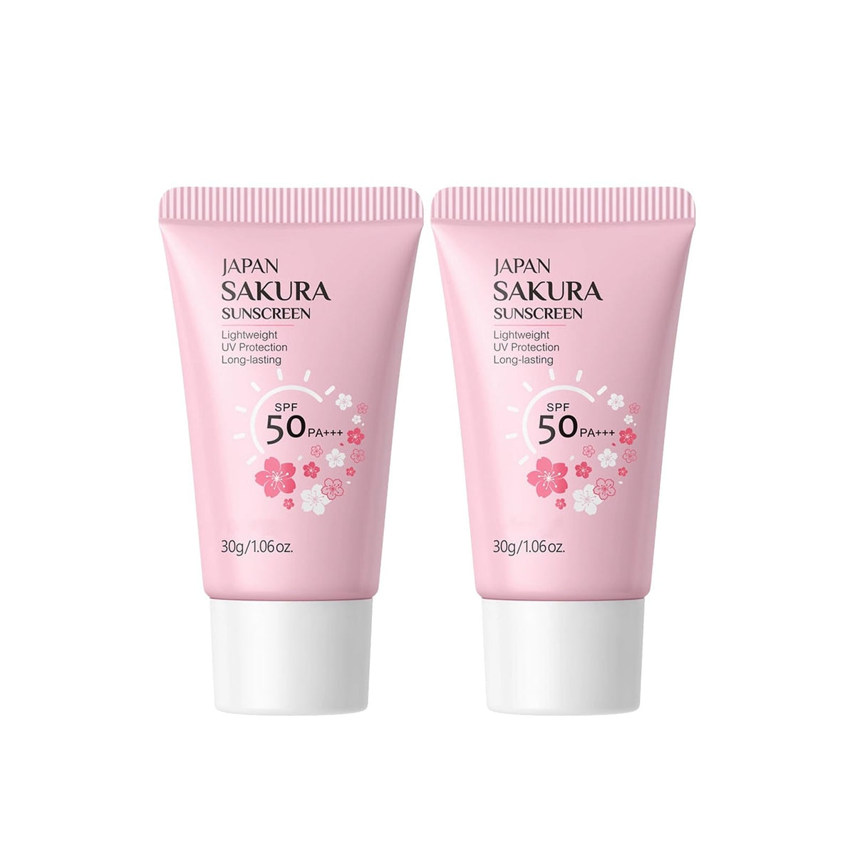 New Cover front packaging showing two compact sunscreen bottles and benefits