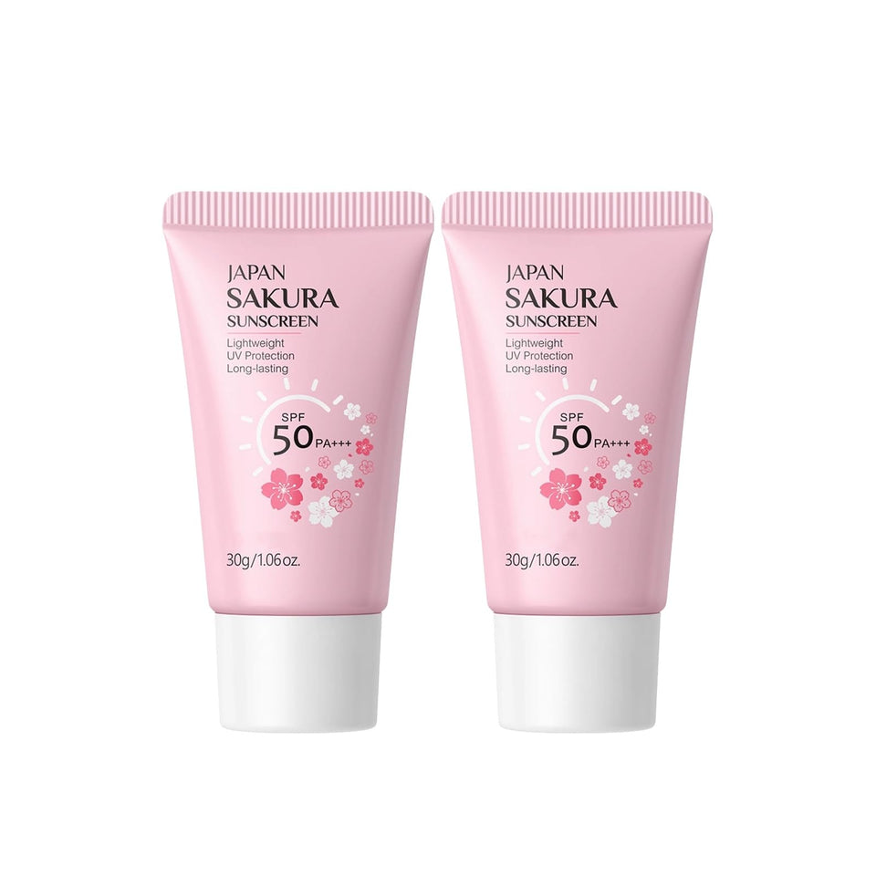 New Cover front packaging showing two compact sunscreen bottles and benefits