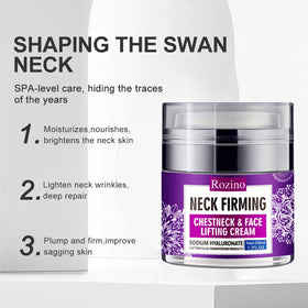 New Irven being applied to neck with fingers demonstrating easy upward application