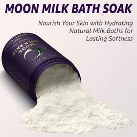 New Miuz dissolved into milky bath water showing skin-softening benefit