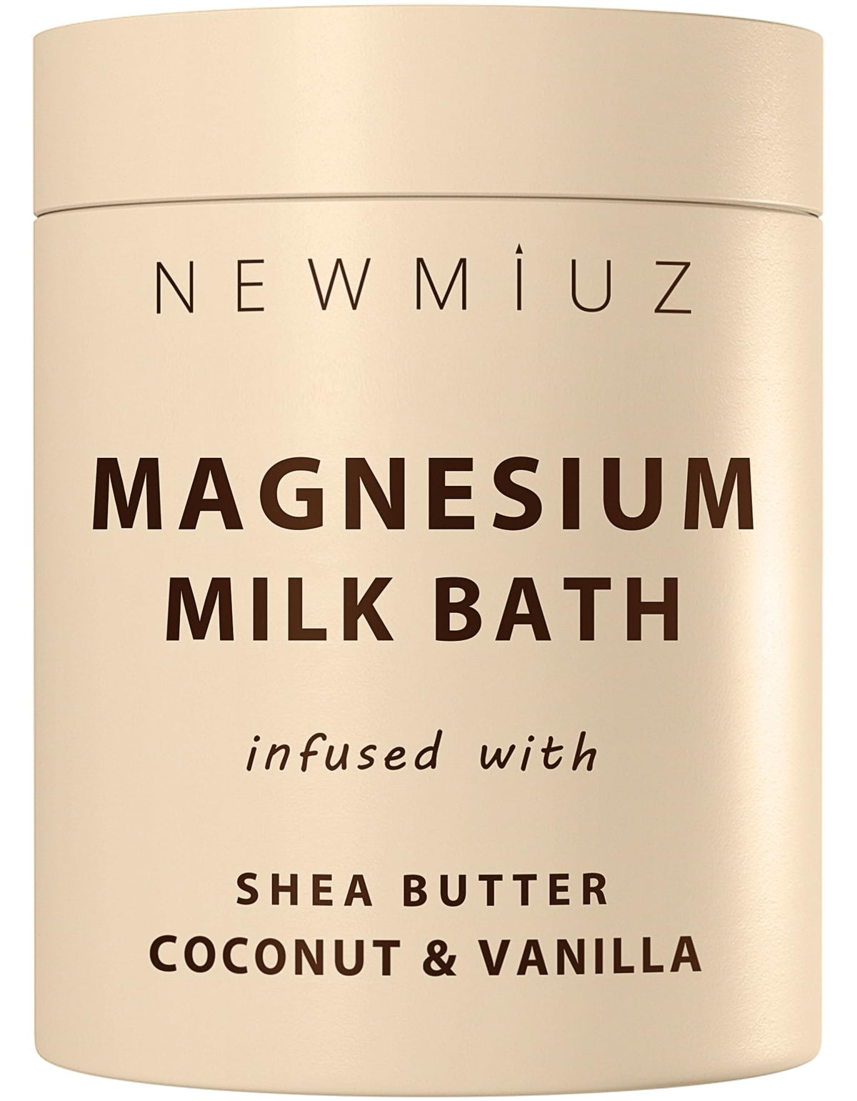 New Miuz front jar showing label and elegant packaging benefit moisturizing ritual