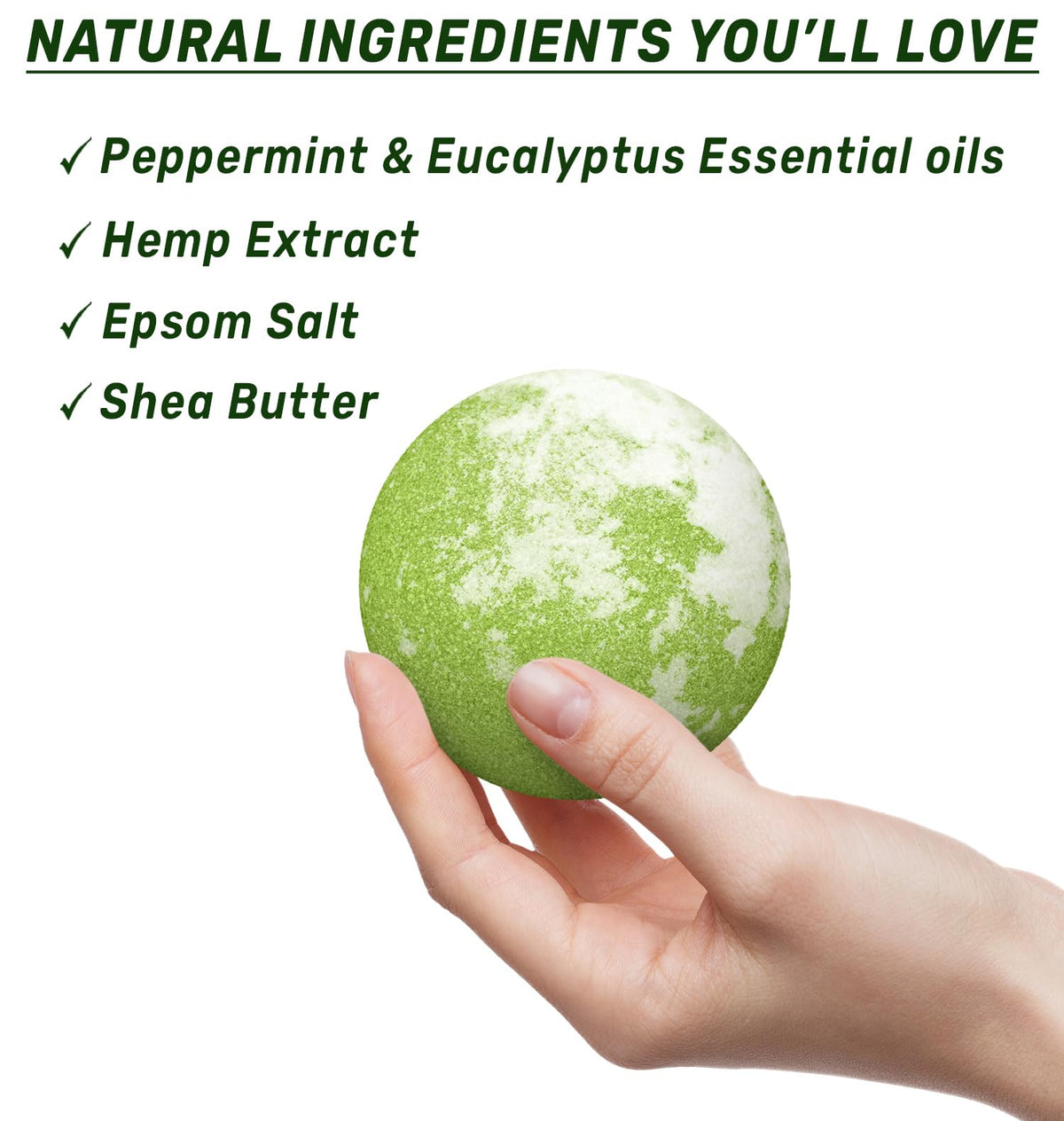 New Miuz ingredient label close-up listing hemp, shea butter, and essential oils benefit