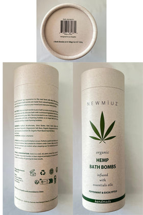 New Miuz bath bomb in a styled bathroom setting conveying relaxing home-spa benefit