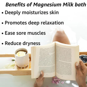 New Miuz open jar revealing fine milk bath powder for rich creamy soaks