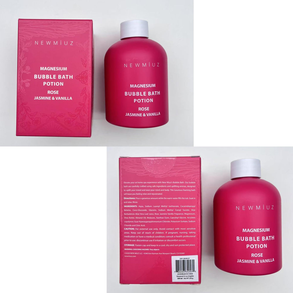 New Miuz gift box with bottle showing perfect present for self-care benefit