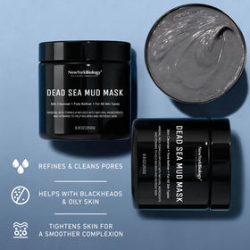 New York Biology applying mask to face demonstrating pore-refining benefit