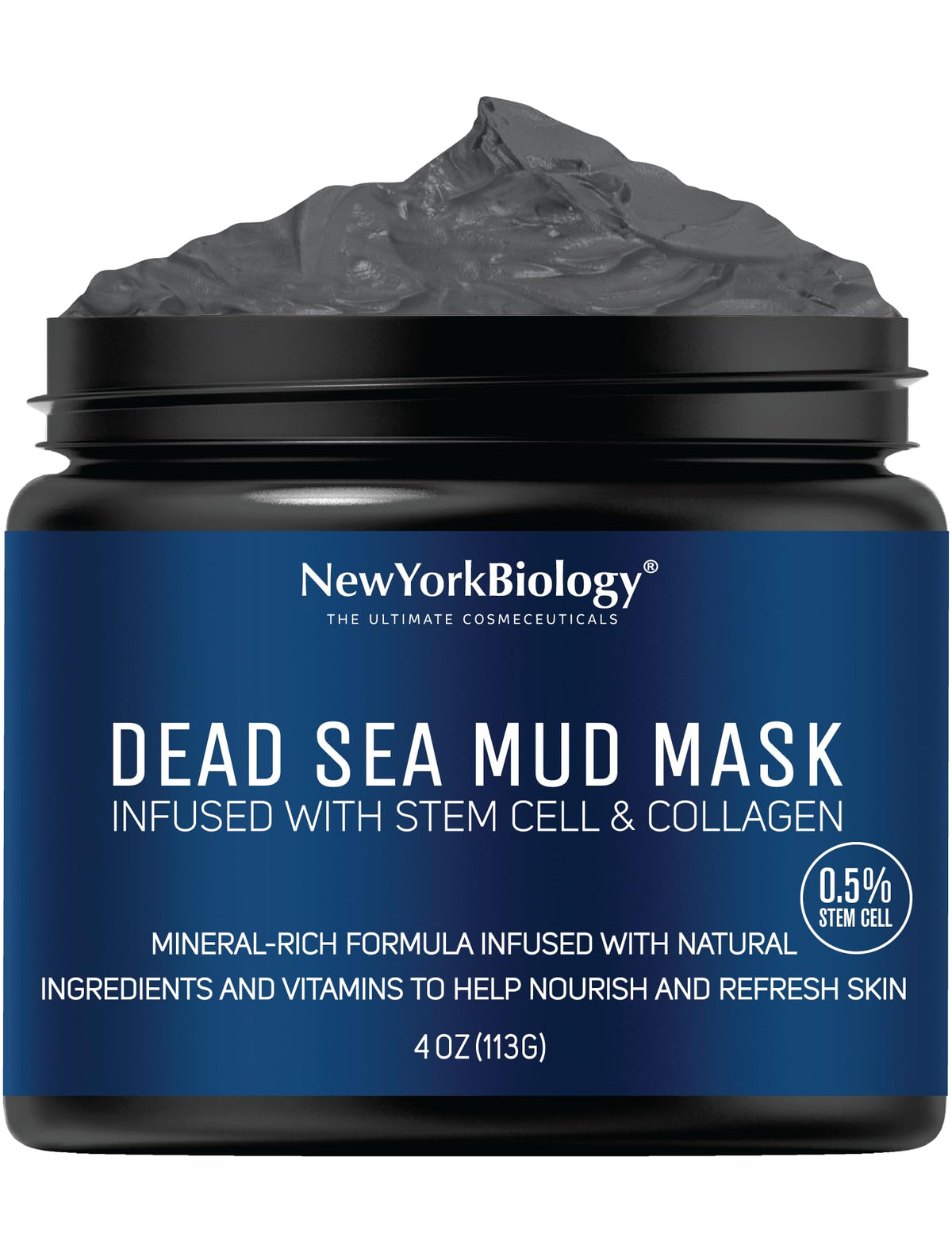 New York Biology front packaging showing clean jar for spa-quality treatment
