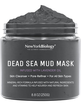 New York Biology mask front jar shot showing label and benefits