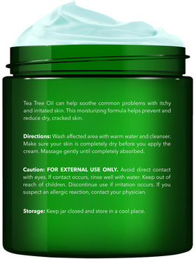 New York Biology cream applied to heel to soothe and hydrate