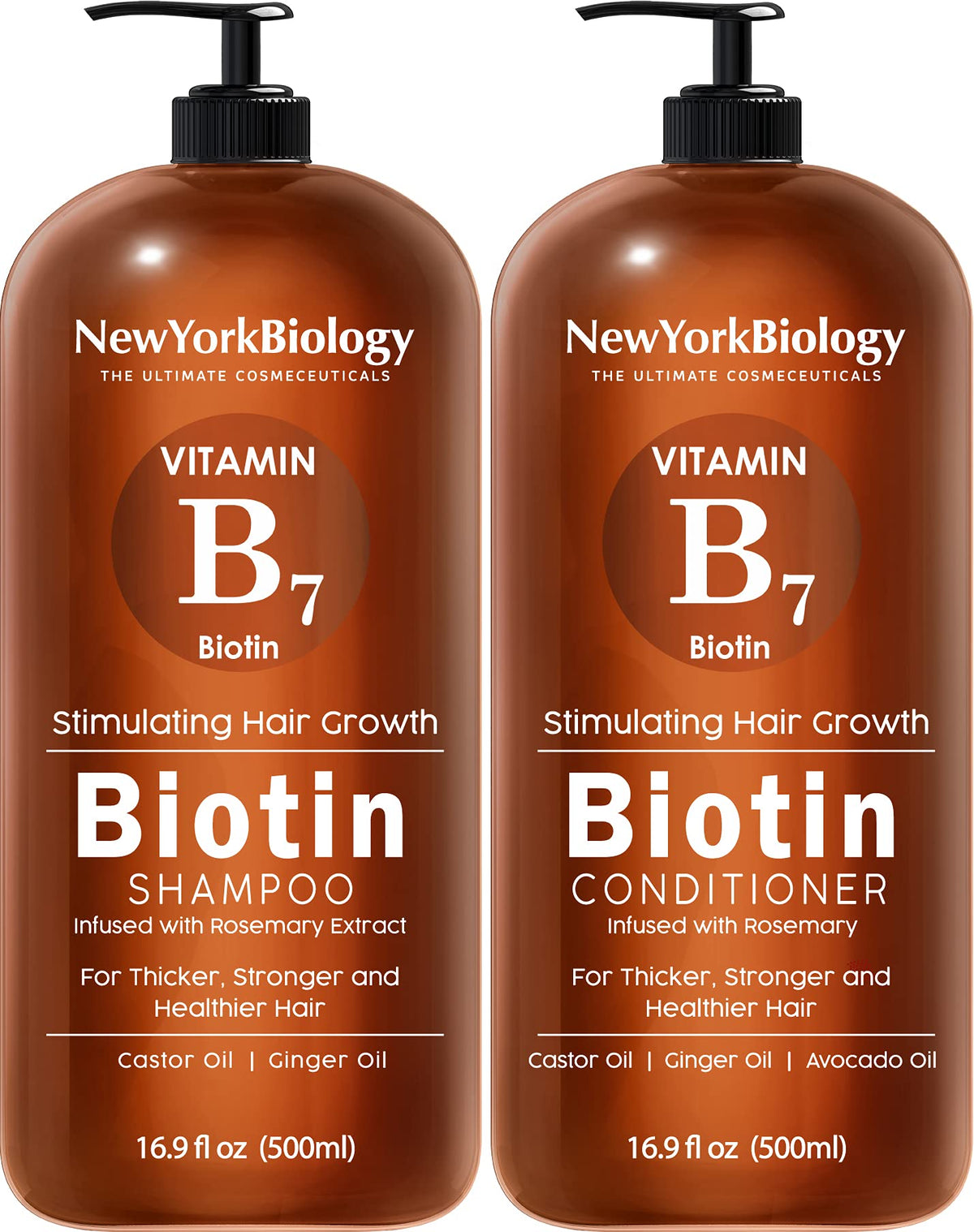 NEW YORK BIOLOGY front packaging showing both bottles and volume benefit
