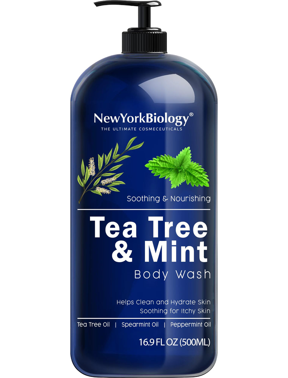 new york biology front packaging showing bottle and label, clear benefits