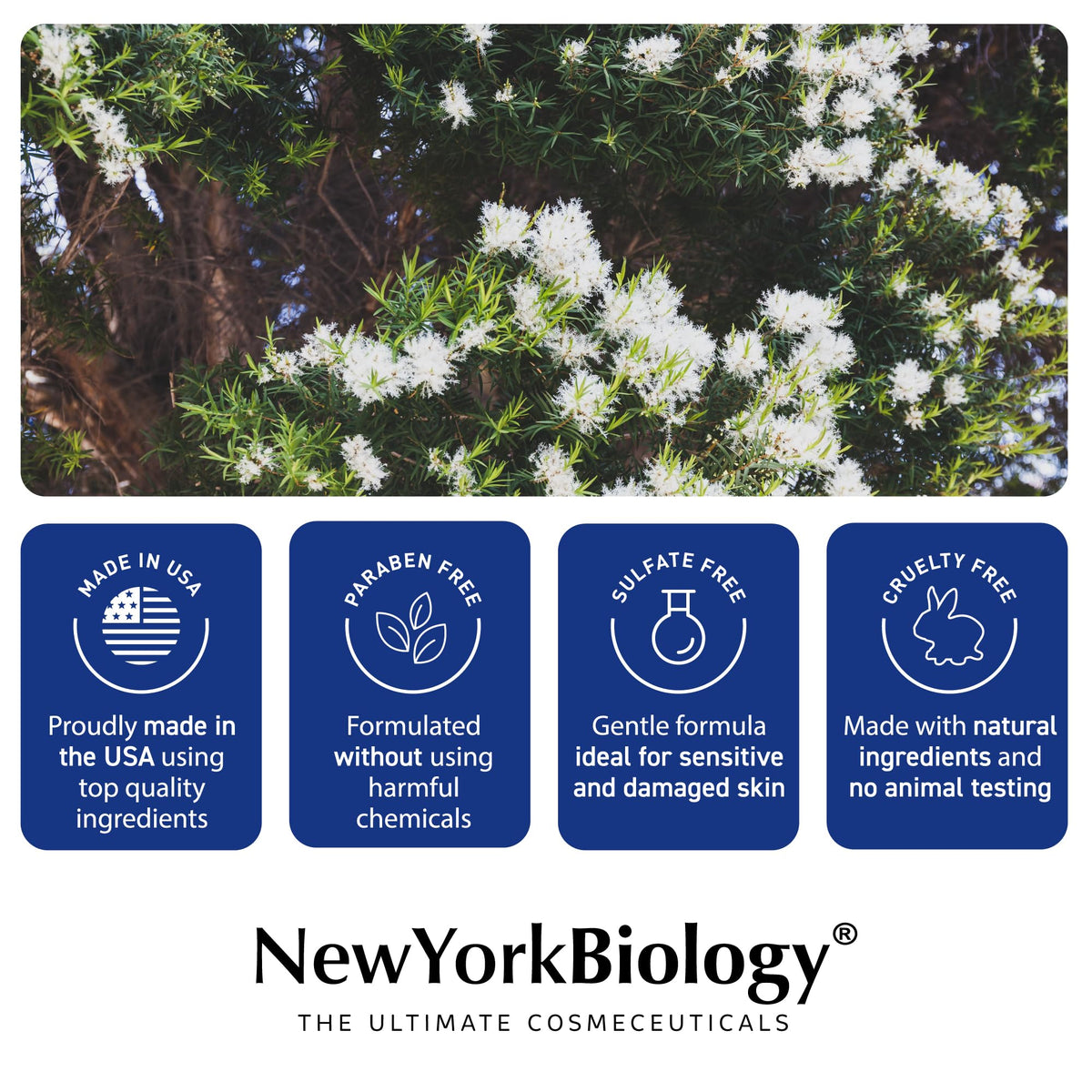new york biology in shower scene demonstrating refreshing mint cleanse and soothing effect