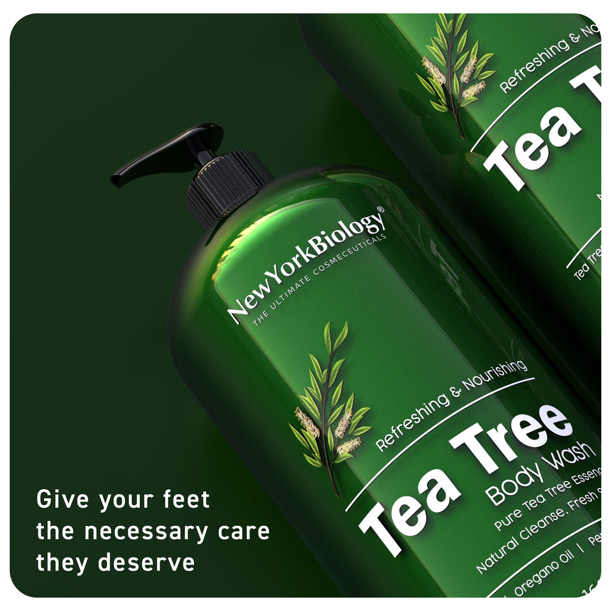 New York Biology pump dispensing gel to show texture and moisturizing consistency benefit