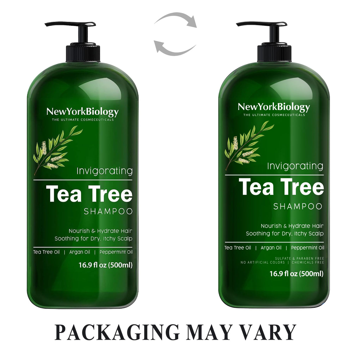 New York Biology shampoo texture poured to show lightweight consistency