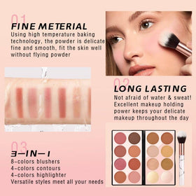 NewBang highlighter pan swatch showing luminous finish for glow accents benefit