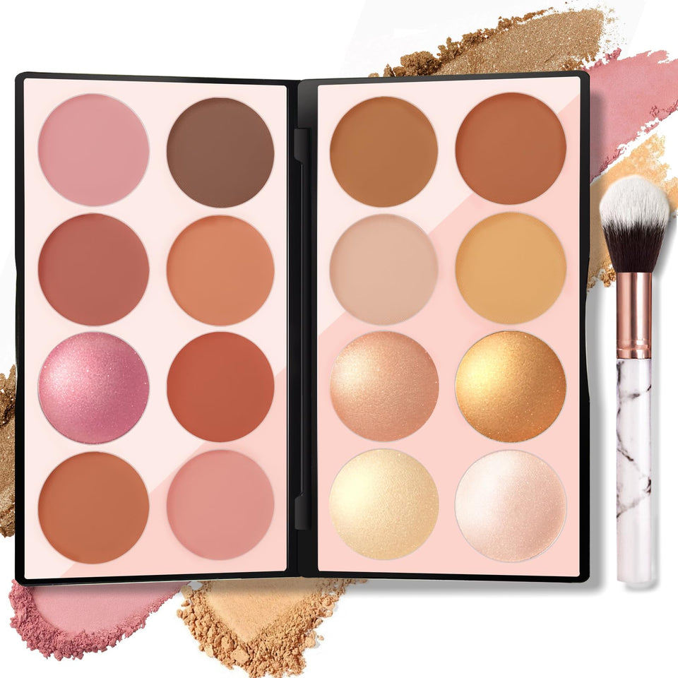 NewBang front view of closed palette showing compact design and portability benefit