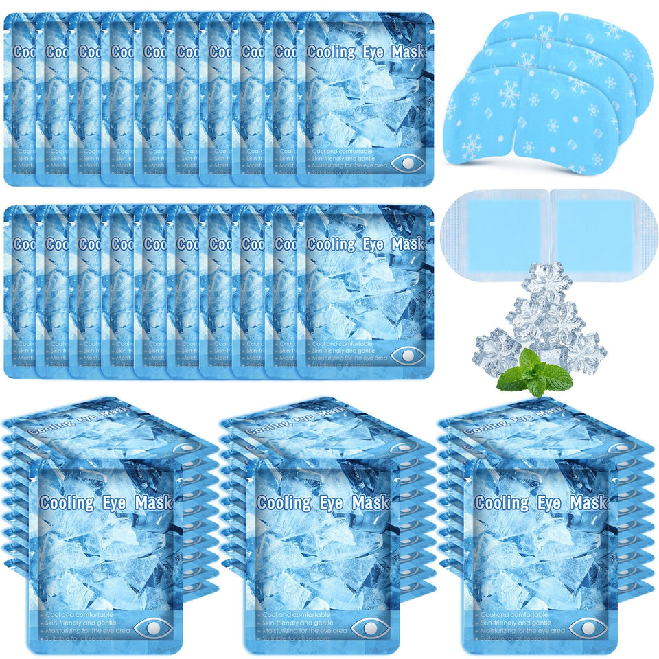 Newcotte front packaging showing blue cooling masks and count