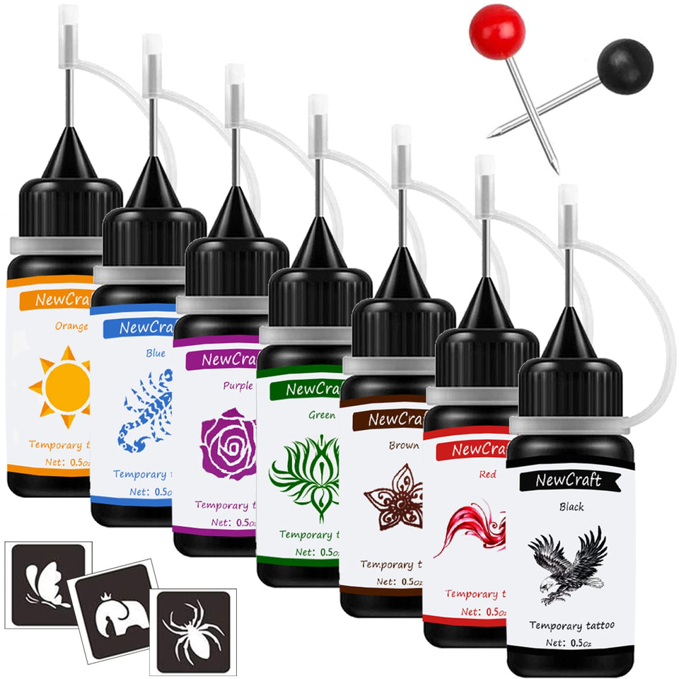 NewCraft kit overview showing inks stencils and tools for DIY designs
