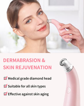 NEWDERMO close-up of diamond exfoliation tip highlighting texture for precise gentle resurfacing
