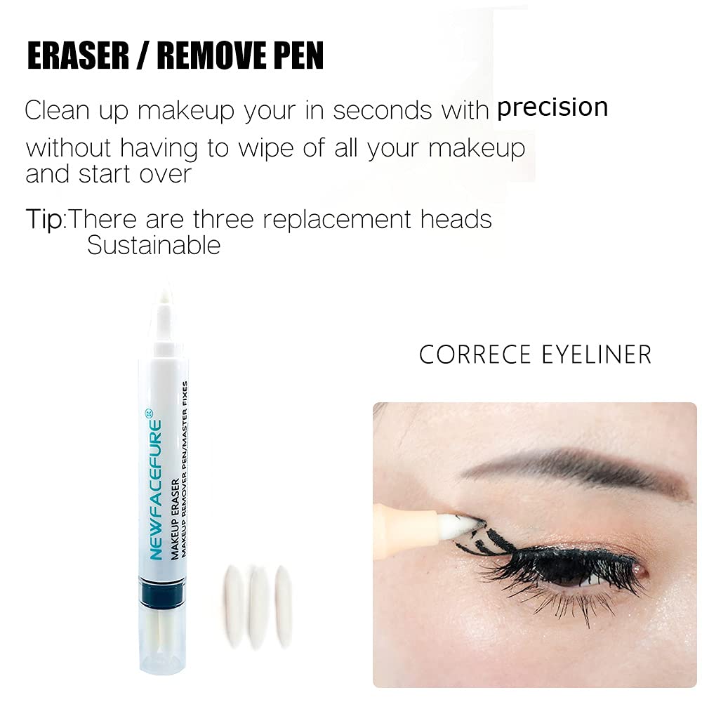 Newfacefure eraser tip close-up highlighting gentle removal power