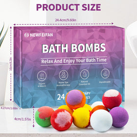 NEWFEIFAN lifestyle bathroom scene with bomb and candles conveying relaxation