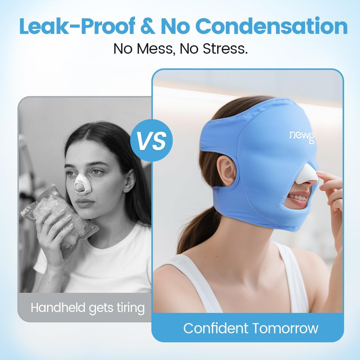 NEWGO adjustable straps demonstration for secure hands-free therapy
