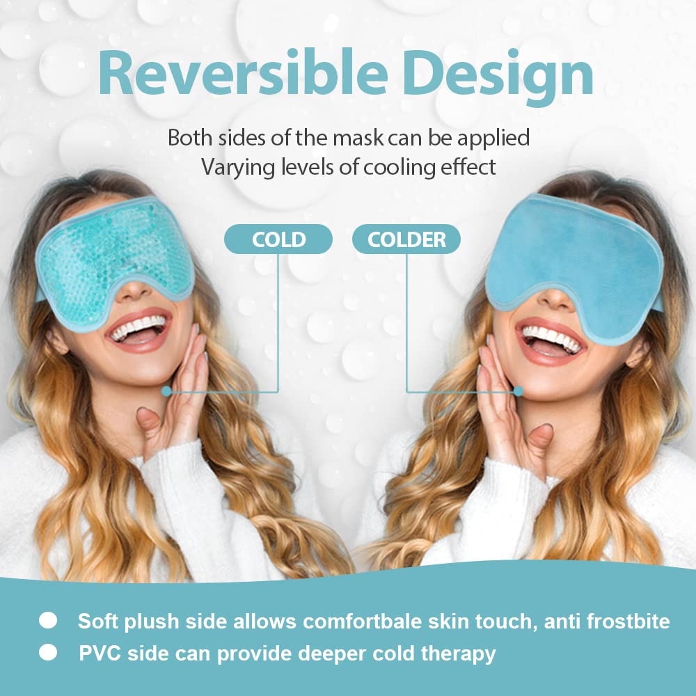 NEWGO smooth cooling side detail demonstrating intense cold contact for puffiness
