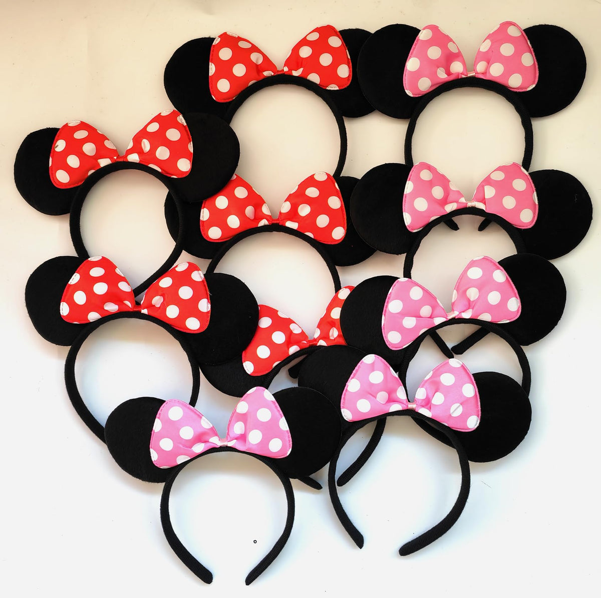 NEWTGAN close-up of velvet ear and sewn pink bow highlighting durability