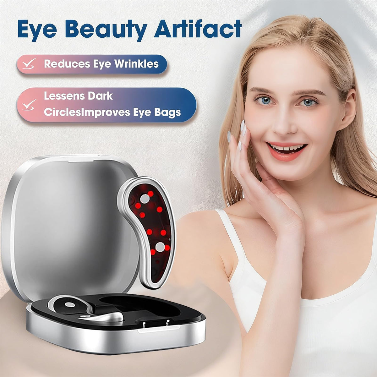 Newtiful device held in hand illustrating lightweight design and easy handling benefit