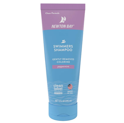 Newton Bay front tube showing product and benefits