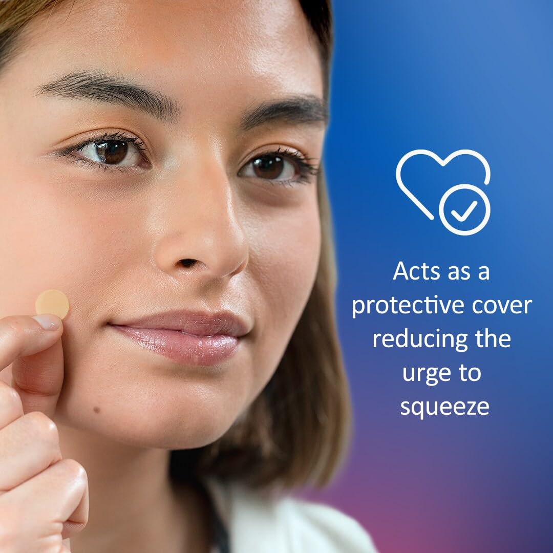 Nexcare patch center turned white demonstrating fluid absorption benefit