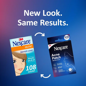 Nexcare open box showing 72 small and 36 medium patches for variety benefit