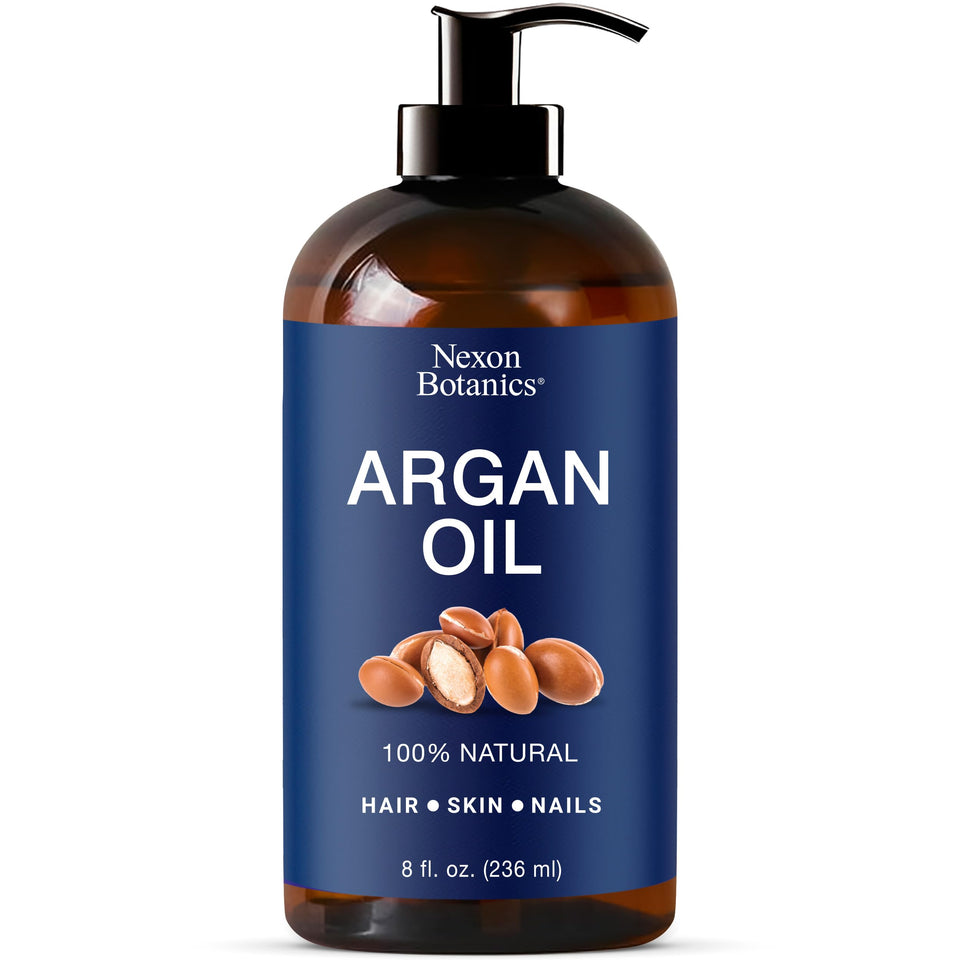 Nexon Botanics front bottle view showing label and protective dark amber design