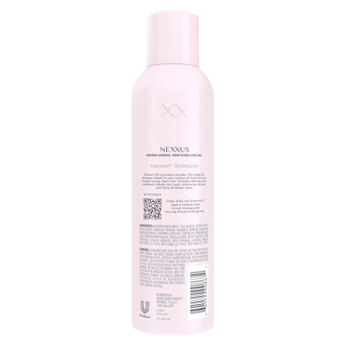 Nexxus close-up aerosol nozzle delivering controlled mist for precise application