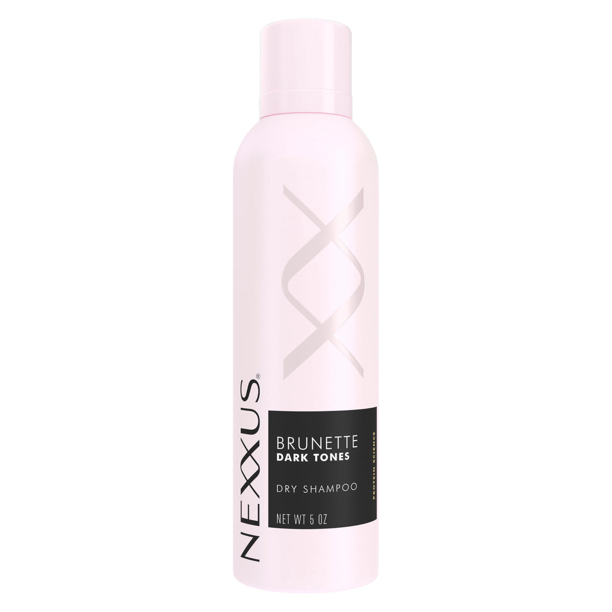 Nexxus front packaging showing brunette dry shampoo for quick refresh