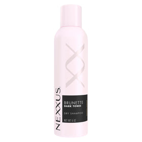 Nexxus front packaging showing brunette dry shampoo for quick refresh