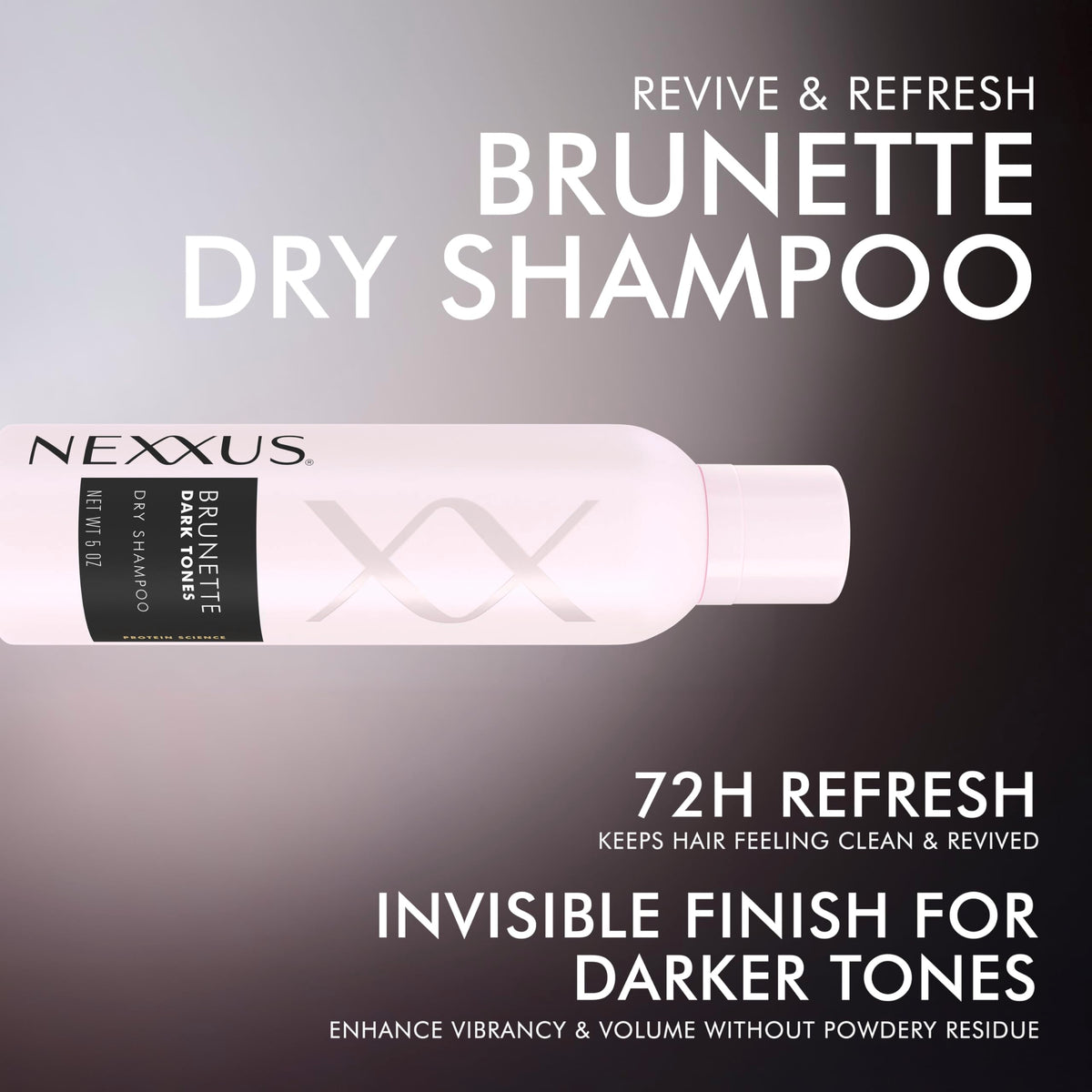 Nexxus fine mist texture illustrating invisible formula and even coverage