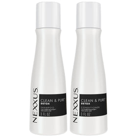Nexxus front packaging showing travel shampoo and conditioner for gentle cleansing
